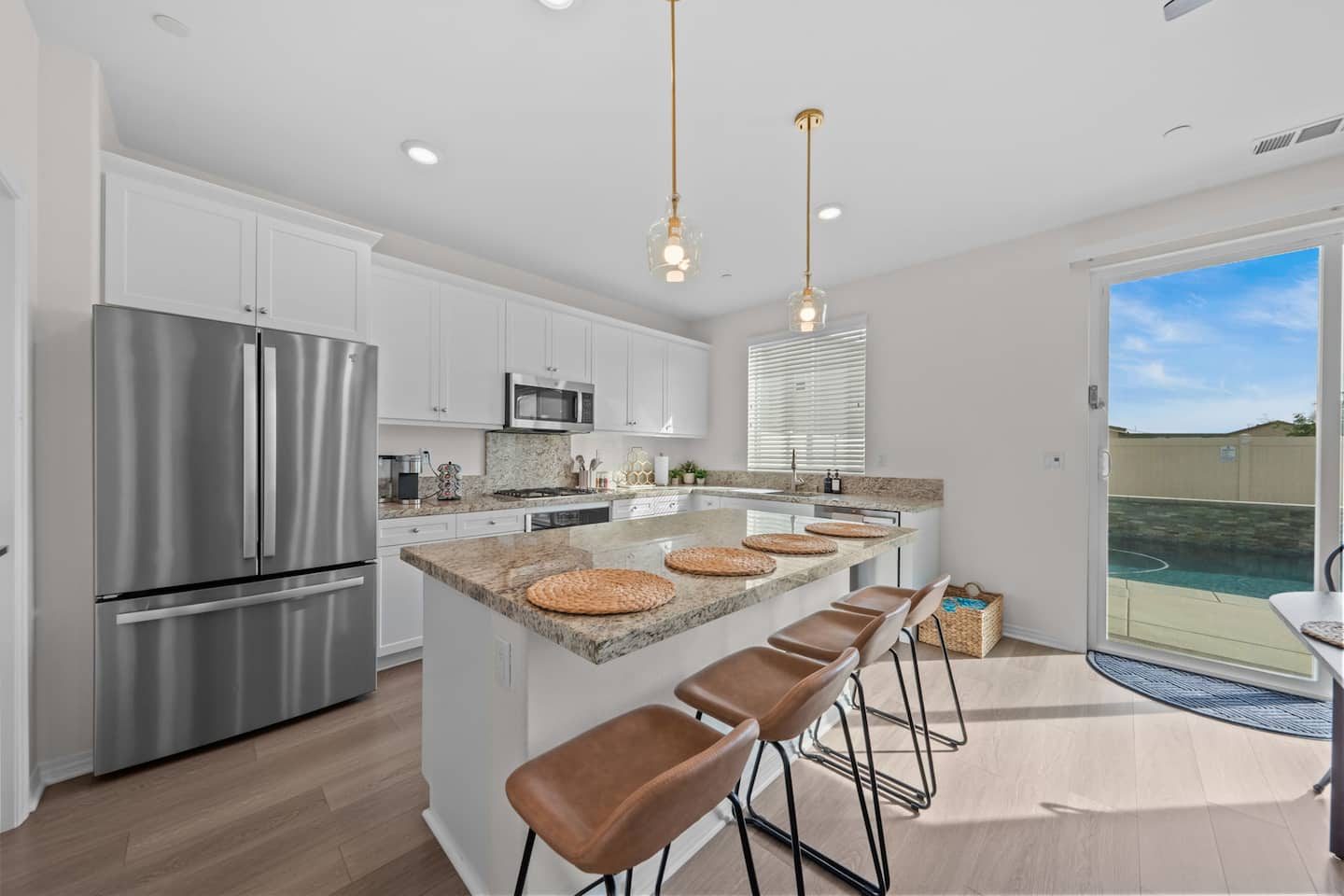Kitchen with island