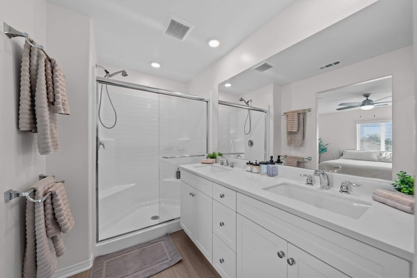 Bathroom with walk-in shower